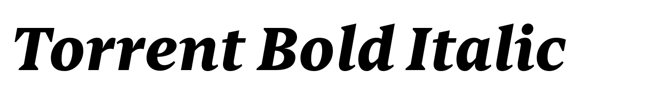 Torrent Bold Italic